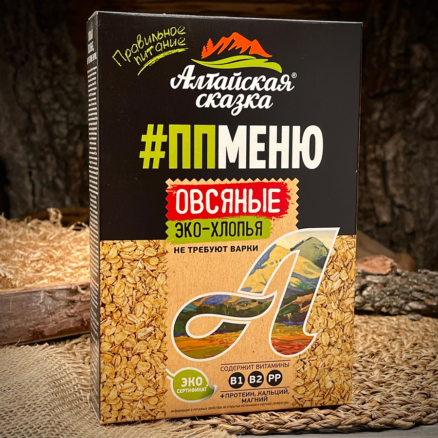 Овсяные эко-хлопья "Алтайская сказка"