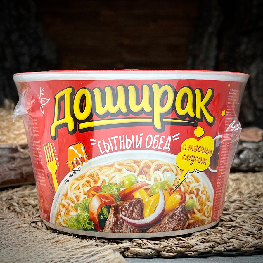 Лапша с говяжьим соусом "Доширак"