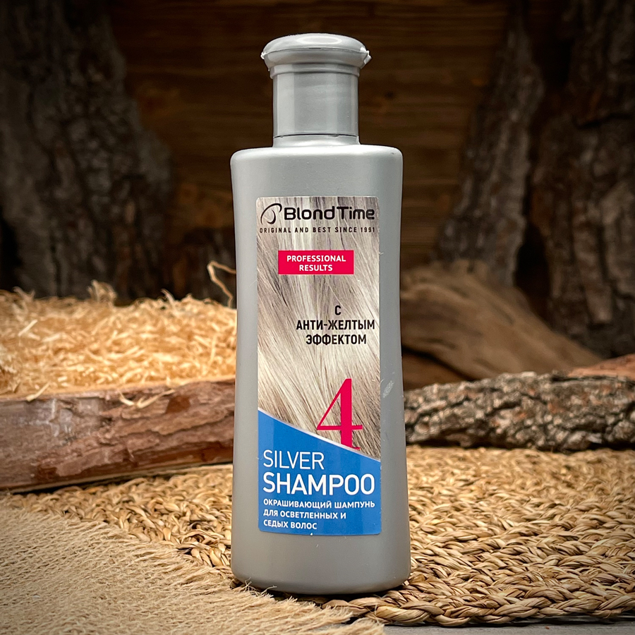 Окрашивающий шампунь для осветленных и седых волос "Blond Time"