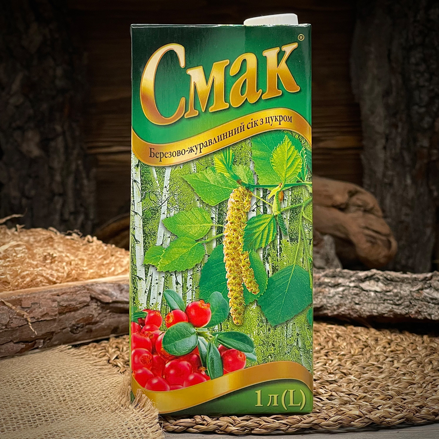 Берёзово-клюквенный сок "Смак"