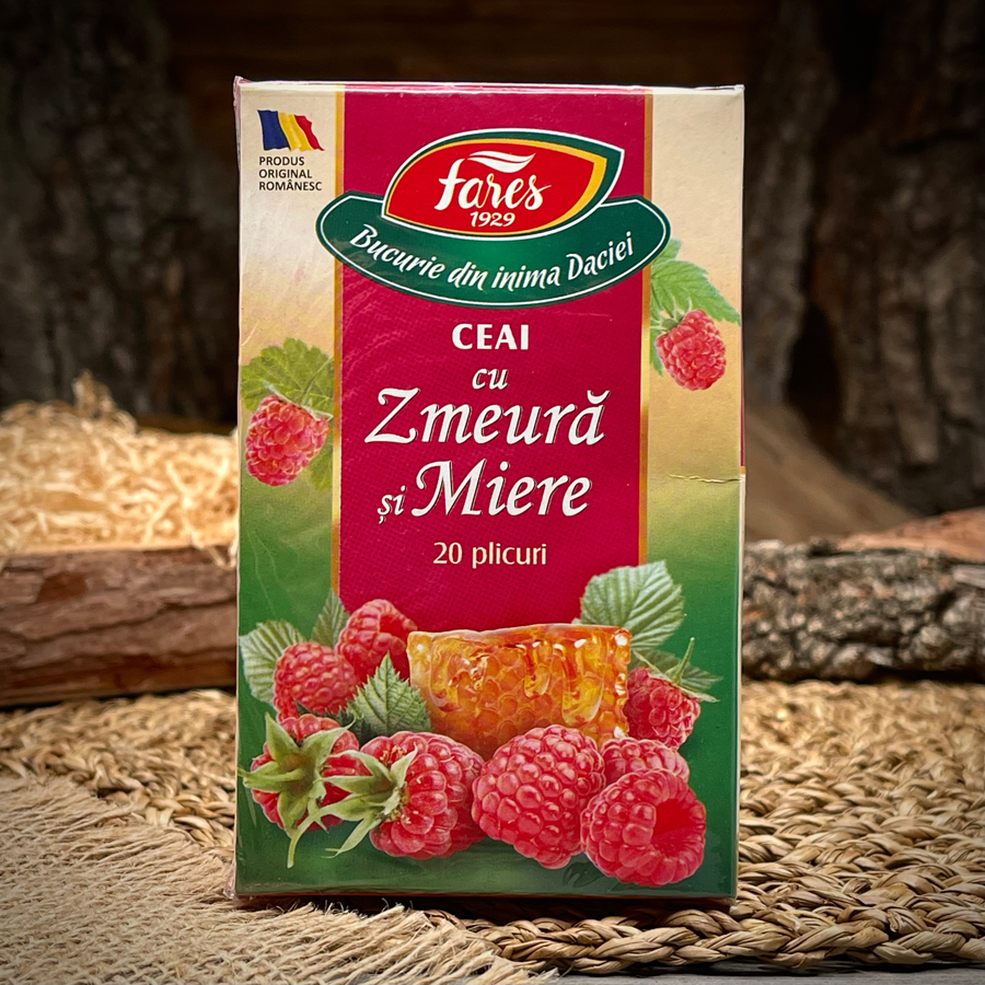 Чай с малиной и мёдом "Fares"
