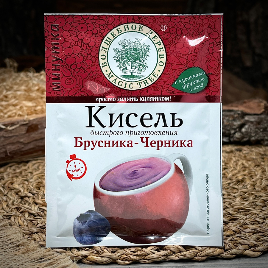 Кисель бруснично-черничный "Волшебное дерево"