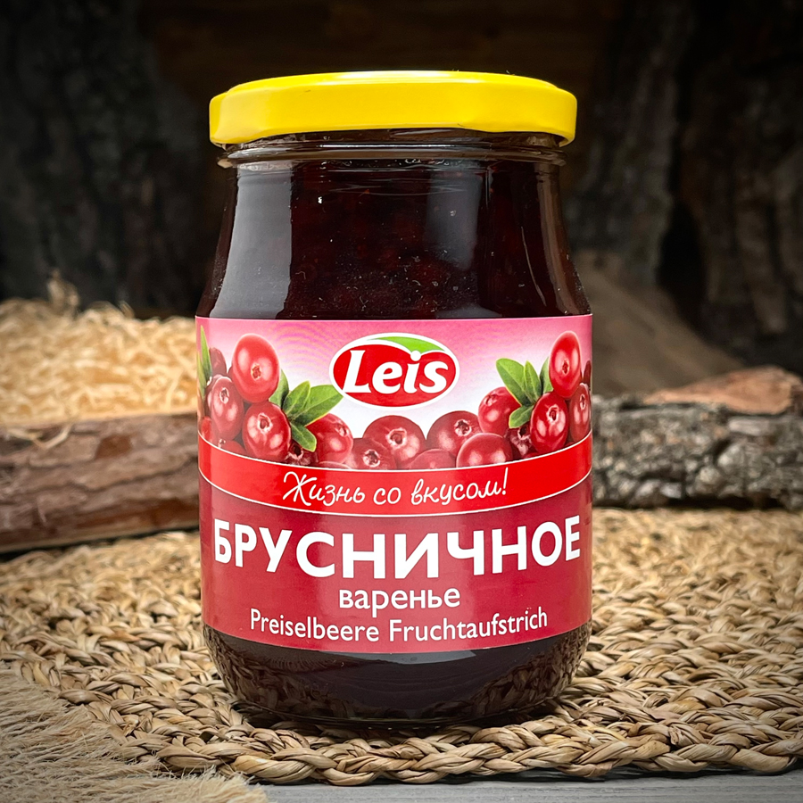 Брусничное варенье "Leis"
