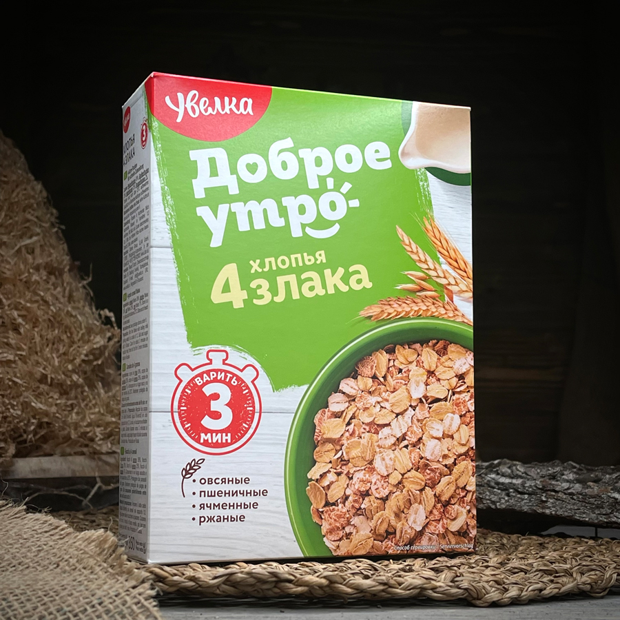 Хлопья четыре злака "Увелка"