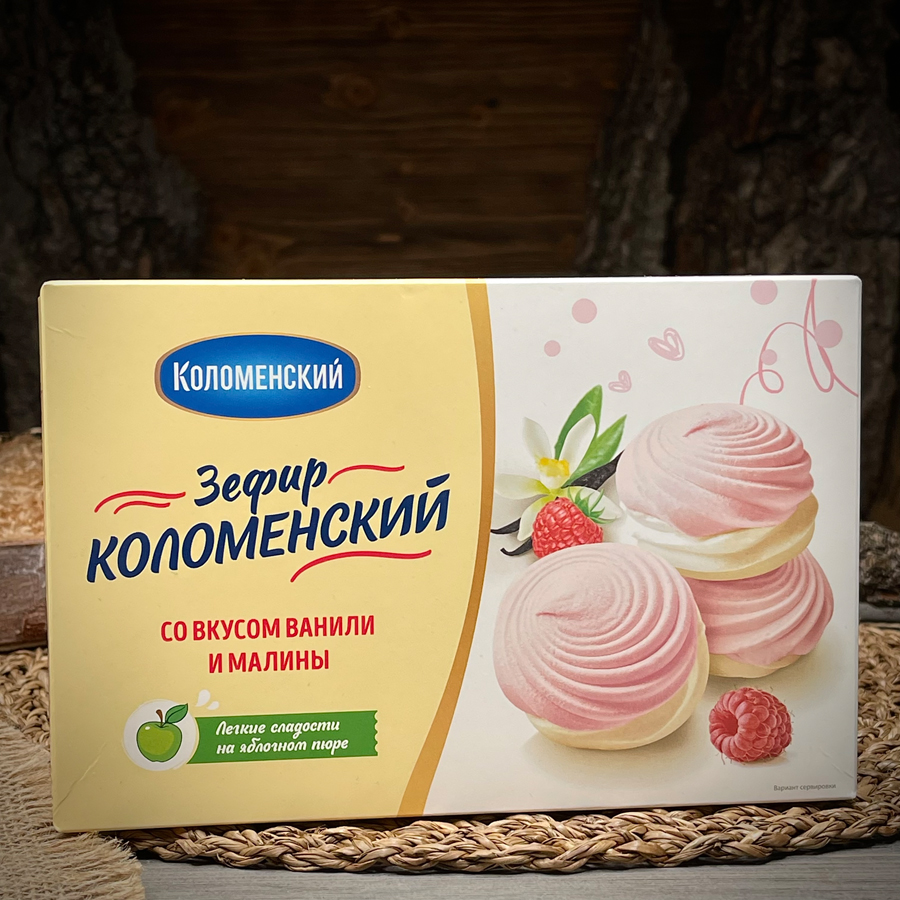 Зефир со вкусом ванили и малины "Коломенский"