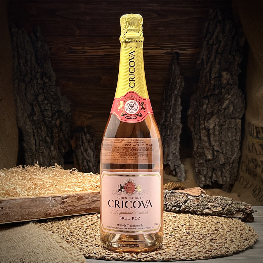Вино игристое розовое брют Cricova 0,75l