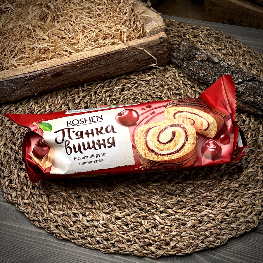 Бисквитный рулет Пьяная Вишня Roshen