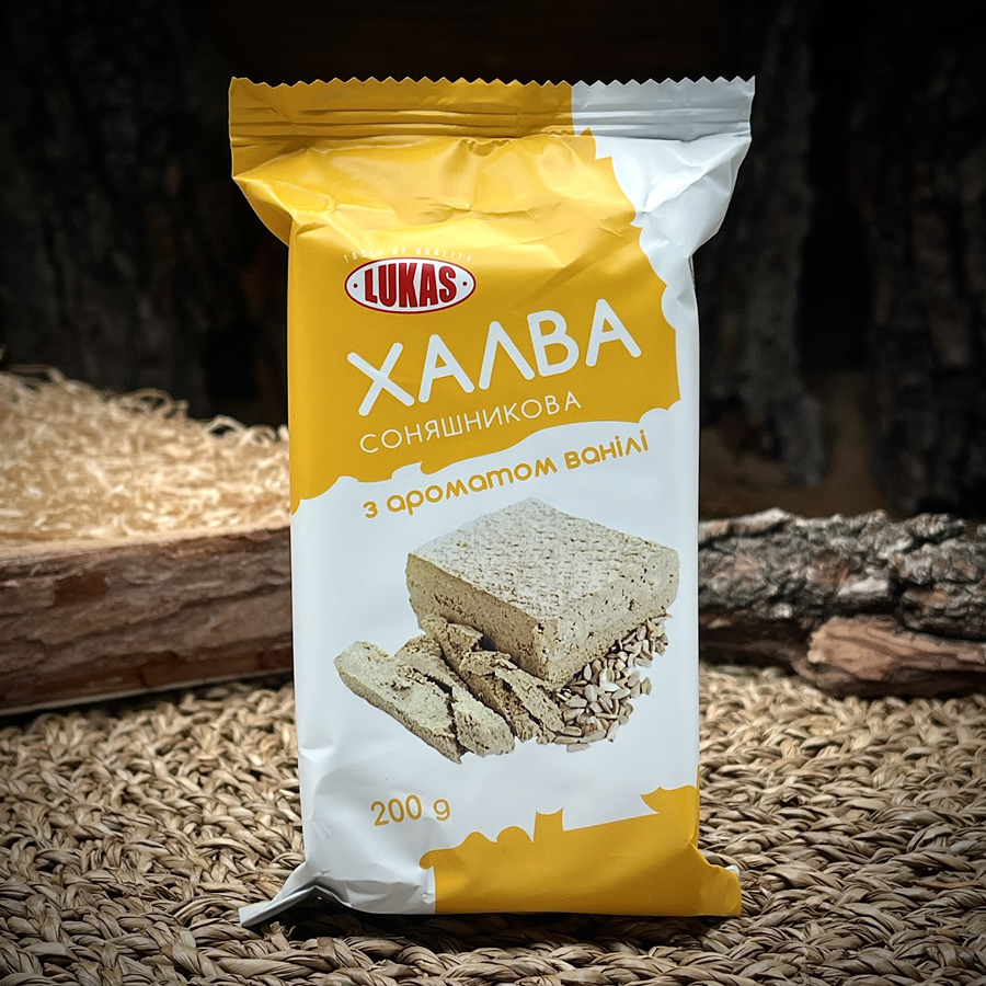 Халва «Соняшникова» с ароматом ванили Lukas