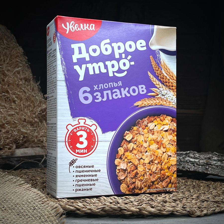 Хлопья шесть злаков "Увелка"