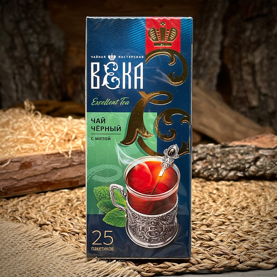 Чай черный с мятой "Чайная мастерская ВЕКА"