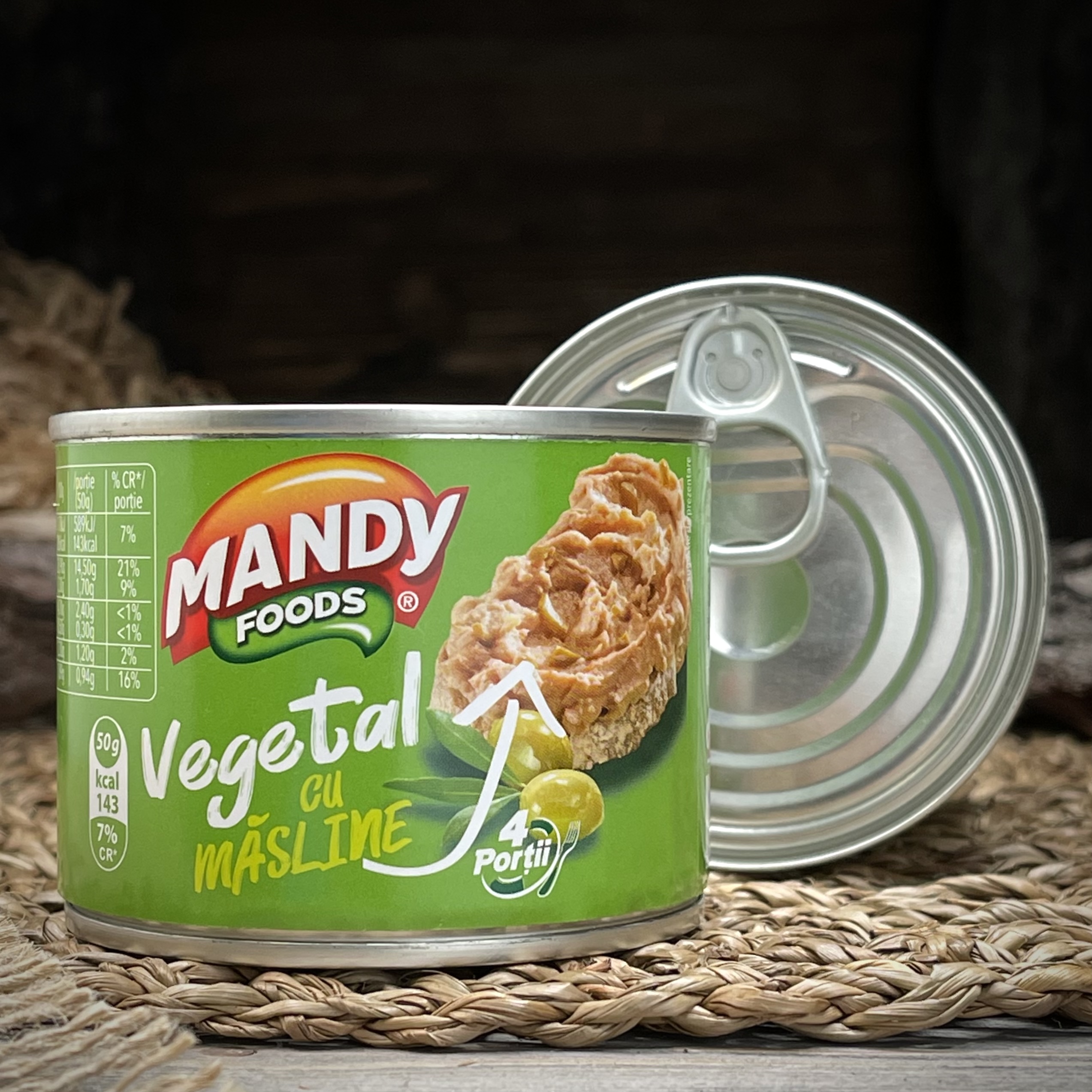 Овощной паштет с маслинами "Mandy foods"