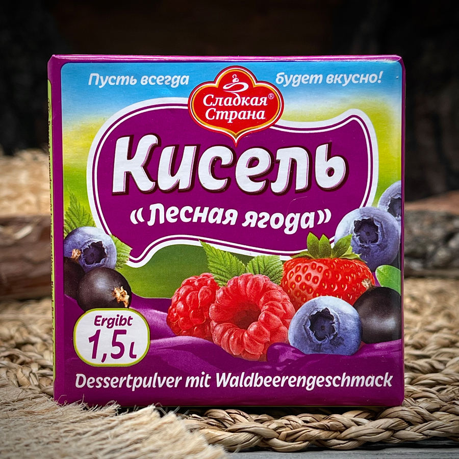 Кисель с ароматом лесной ягоды "Сладкая страна"