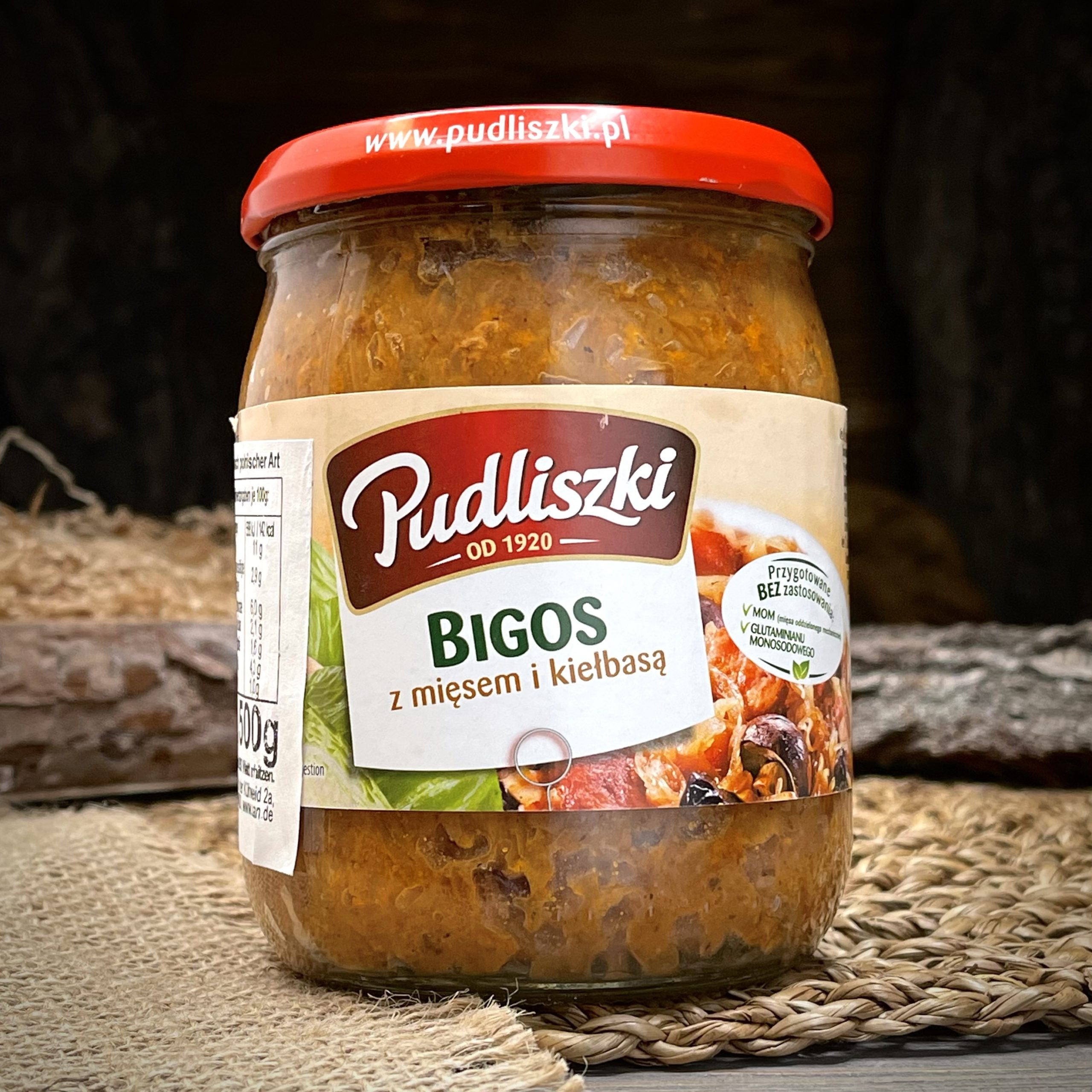 Квашеная капуста со свининой и салями "Pudliszki"