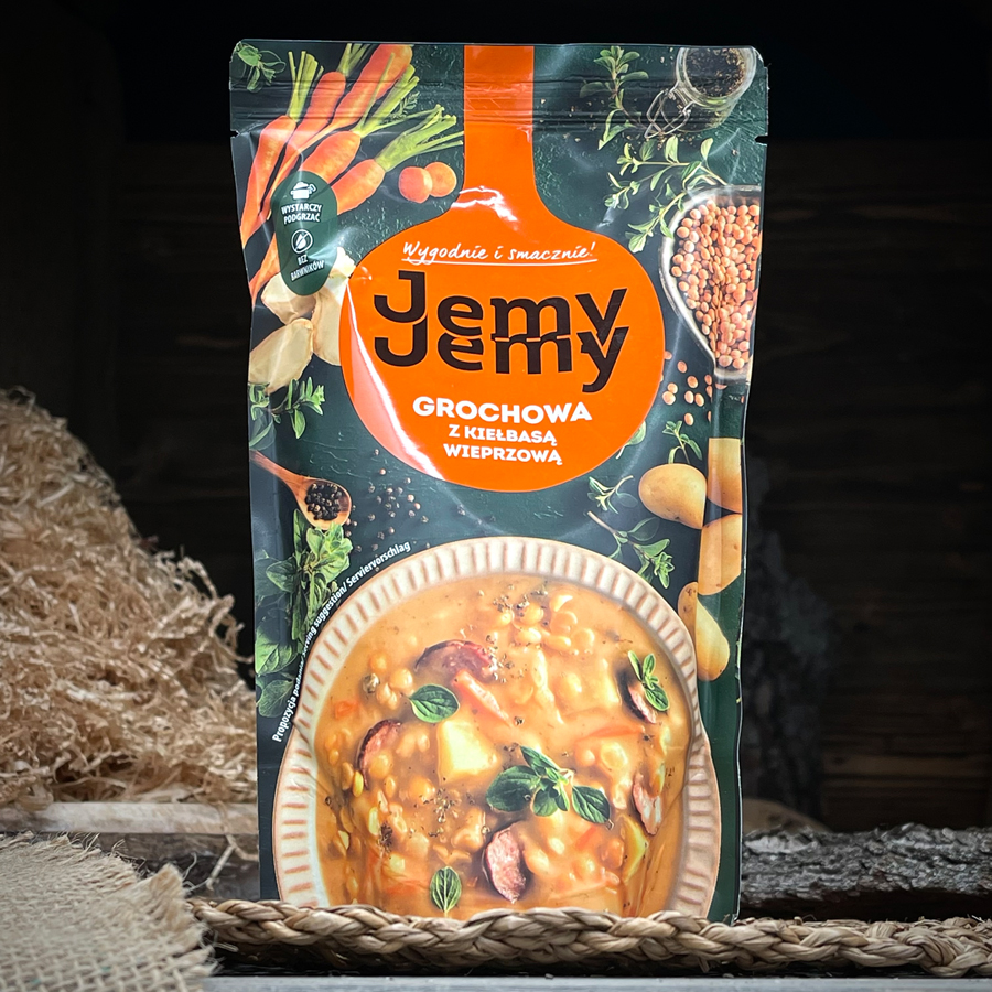 Гороховый суп с салями "Jemy Jemy"