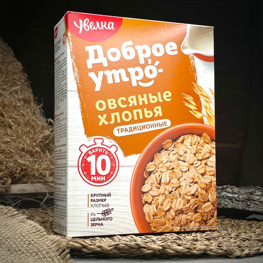 Овсяные хлопья традиционные "Увелка"