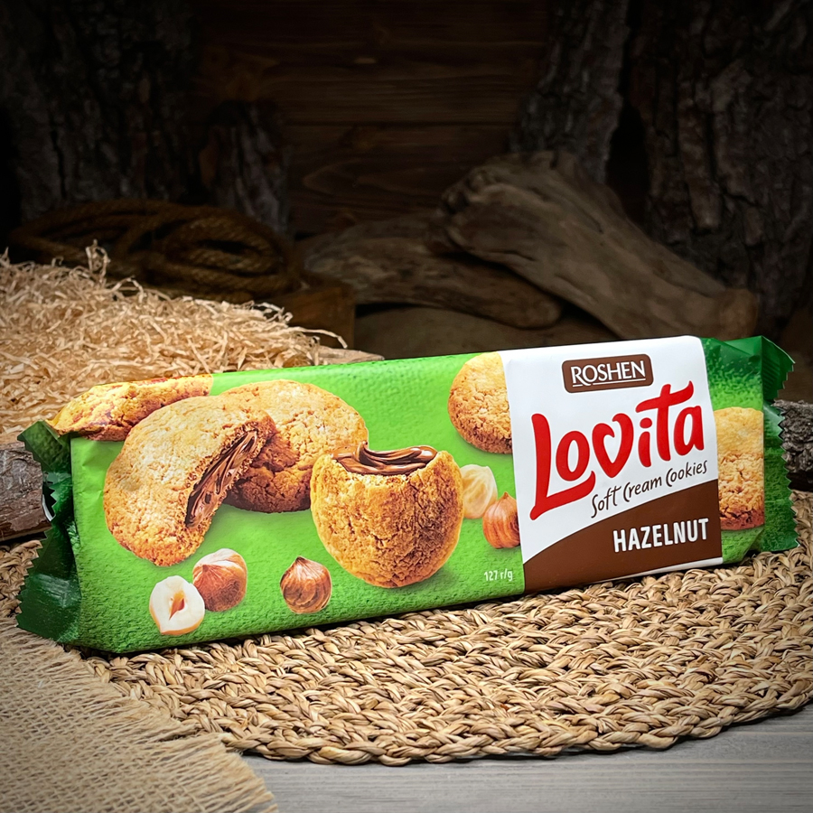 Печенье с кремом из фундука "Lovita"
