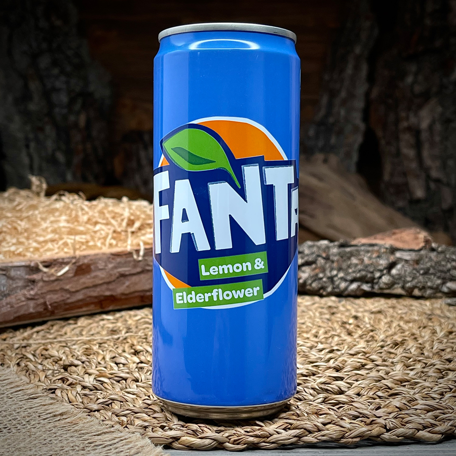 Газированный напиток со вкусом лимона и бузины "Fanta"