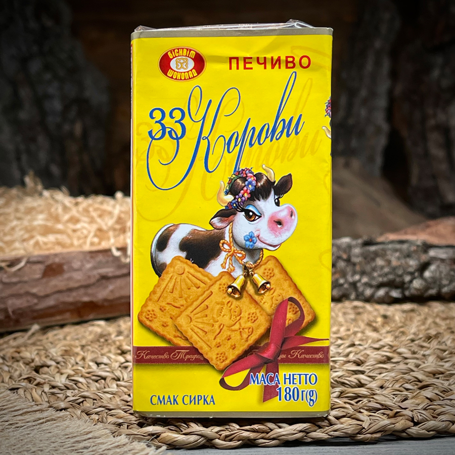 Печенье со вкусом сырка "33 коровы"