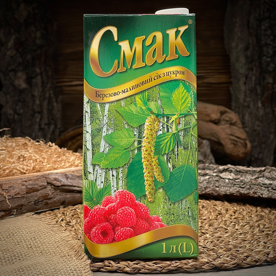 Берёзово-малиновый сок "Смак"